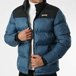 Coupon 🛒 Doudoune Utah Bleu de Schott NYC 🧨