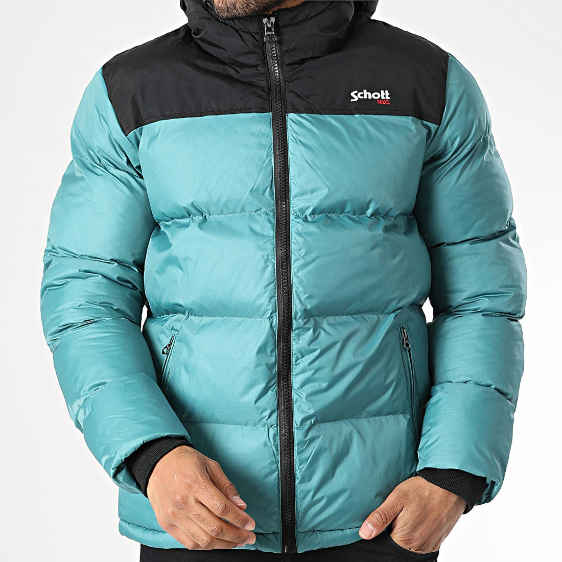 Grosses soldes 🤩 Doudoune Capuche Utah 2 Turquoise de Schott NYC 🔥 3 Grosses soldes 🤩 Doudoune Capuche Utah 2 Turquoise de Schott NYC 🔥