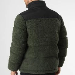 Budget 🤩 Doudoune Sherpa Capuche Utahsherpa Vert Kaki de Schott NYC 🔔 -Schott NYC Soldes schott nyc 347700 UTAHSHERPA KAKI 20221110T155424 04