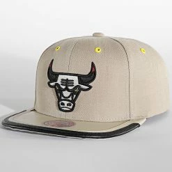 Tout neuf 🔥 Casquette Snapback Day 3 Snapback Chicago Bulls Beige de Mitchell and Ness 🌟