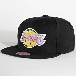 De gros 😀 Casquette Snapback Top Spot Los Angeles Lakers Noir de Mitchell and Ness 🔥