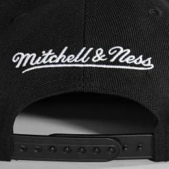 Tout neuf ✨ Casquette Snapback Team Ground 2 Brooklyn Nets Noir de Mitchell and Ness 😀 -Schott NYC Soldes mitchell and ness 303892 HHSS3256 BNE YYPPPBLCK 20220217T164316 04