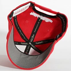 Bon marché 😀 Casquette Team Ground 2 Chicago Bulls Rouge de Mitchell and Ness ⭐ -Schott NYC Soldes mitchell and ness 303905 HHSS3257 CBU YYPPPRED1 20220224T161213 03