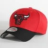 Offres ⌛ Casquette Team 2 Tone 2 Stretch Chicago Bulls Rouge de Mitchell and Ness 😉