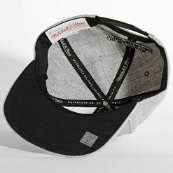 Nouveau ✔️ Casquette Snapback Team Heather 2 Brooklyn Nets Gris Chiné de Mitchell and Ness 🎉 -Schott NYC Soldes mitchell and ness 303929 HHSS3272 BNE YYPPPGYHT 20220217T164328 03