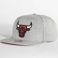 Top 10 🧨 Casquette Snapback Team Heather 2 Chicago Bulls Gris Chiné de Mitchell and Ness 🎉