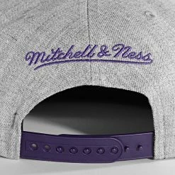 Remise 🎉 Casquette Snapback Team Heather 2 Los Angeles Lakers Gris Chiné de Mitchell and Ness 🔥 -Schott NYC Soldes mitchell and ness 303932 HHSS3272 LAL YYPPPGYHT 20220217T164342 04