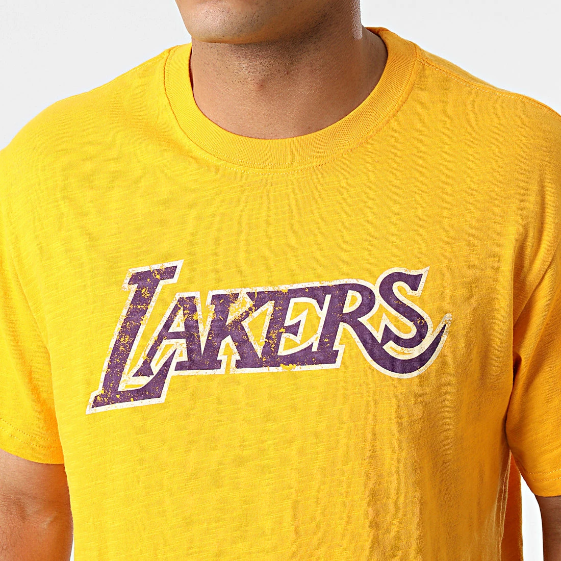 Promo 👍 Tee 👕 Shirt Legendary Slub TCRW1221 Jaune Chiné de Mitchell and Ness 🎁 4 Promo 👍 Tee 👕 Shirt Legendary Slub TCRW1221 Jaune Chiné de Mitchell and Ness 🎁 – Image 2