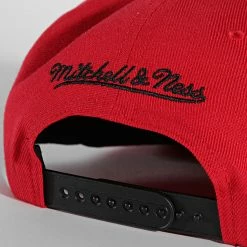 Sortie ✔️ Casquette Snapback Day One Chicago Bulls Noir Rouge de Mitchell and Ness 🤩 -Schott NYC Soldes mitchell and ness 321360 6HSSMM19224 CBU BKWH 20220527T123354 03