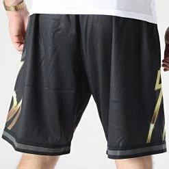 Vente flash 🥰 Short Jogging BigFace Los Angeles Lakers Noir de Mitchell and Ness 🥰 -Schott NYC Soldes mitchell and ness 324477 PSHR1259 LAL YYPPPBLCK 20220701T155757 04