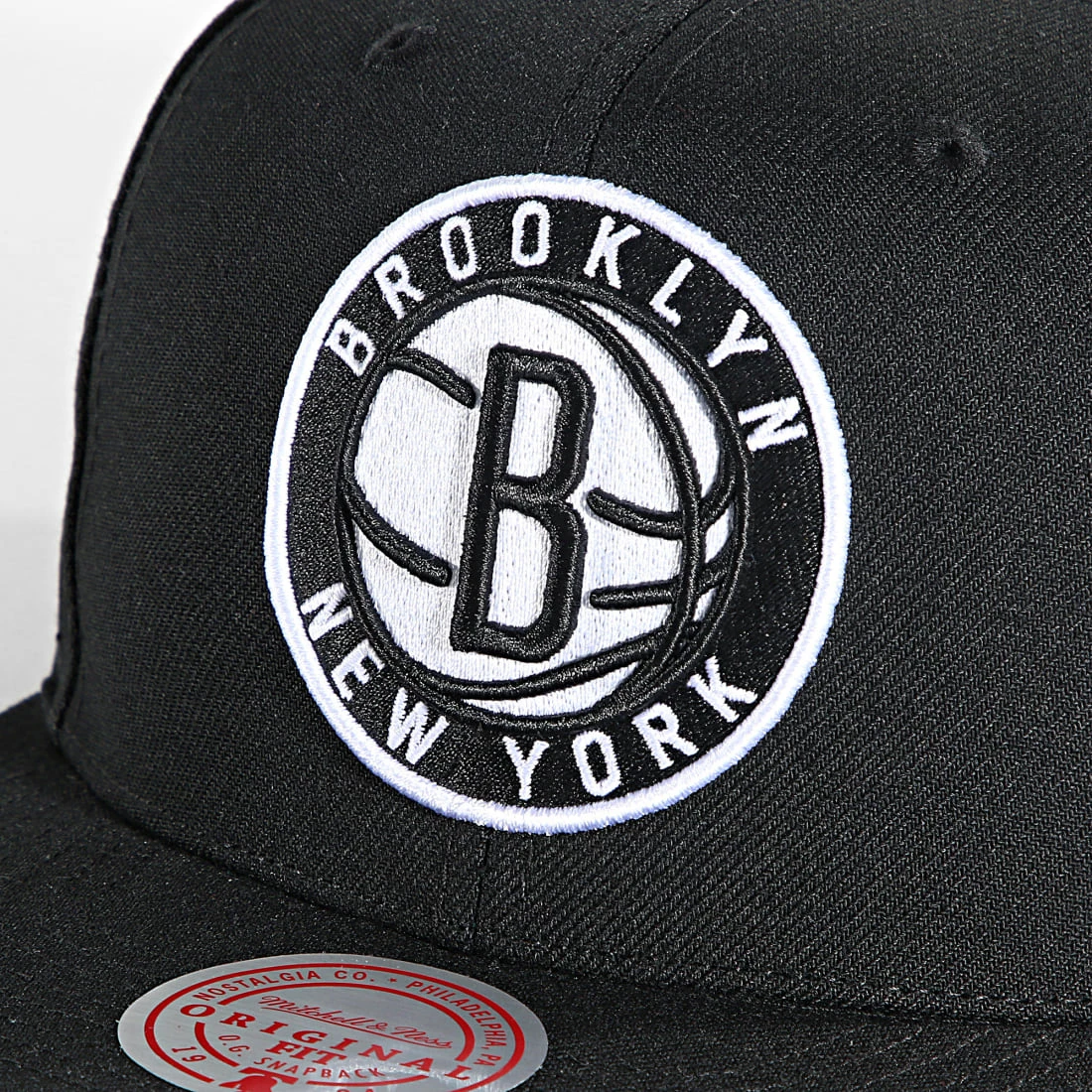 Meilleure vente 💯 Casquette Snapback Core Basic Brooklyn Nets Noir de Mitchell and Ness 👏 4 Meilleure vente 💯 Casquette Snapback Core Basic Brooklyn Nets Noir de Mitchell and Ness 👏 – Image 2