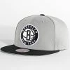 Vente flash 🎁 Casquette Snapback Core Basic Brooklyn Nets Gris de Mitchell and Ness 🔔 -Schott NYC Soldes mitchell and ness 337102 6HSSJS19078 BNE GYBK 20220919T145306 01