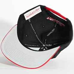 Budget 🎁 Casquette Snapback Core Basic Chicago Bulls Noir Rouge de Mitchell and Ness 🔔 -Schott NYC Soldes mitchell and ness 337107 6HSSJS19078 CBU BKRD 20220919T144826 03