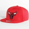 Meilleure vente ⭐ Casquette Snapback Core Basic Chicago Bulls Rouge de Mitchell and Ness 🤩 -Schott NYC Soldes mitchell and ness 337229 6HSSJS19078 CBU RED1 20220919T145408 01