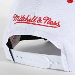 Bon marché 🔥 Casquette Snapback Three Collection Chicago Bulls Blanc Gris de Mitchell and Ness ✔️ -Schott NYC Soldes mitchell and ness 337418 6HSSJS19184 CBU WHSV 20220919T145621 04
