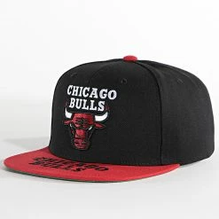Acheter 😀 Casquette Snapback Logo Bill Chicago Bulls Noir de Mitchell and Ness ⌛