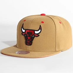 Coupon ⭐ Casquette Snapback Core Wheat Chicago Bulls Camel de Mitchell and Ness 🧨