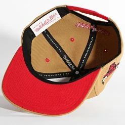 Coupon ⭐ Casquette Snapback Core Wheat Chicago Bulls Camel de Mitchell and Ness 🧨 -Schott NYC Soldes mitchell and ness 346594 6HSSLD21058 CBU TAN1 20221116T112253 04