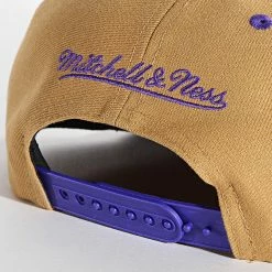 Vente flash ❤️ Casquette Snapback Core Wheat Los Angeles Lakers Camel de Mitchell and Ness 💯 -Schott NYC Soldes mitchell and ness 346595 6HSSLD21058 LAL TAN1 20221116T112232 03
