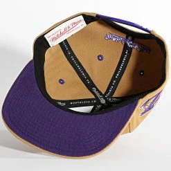 Vente flash ❤️ Casquette Snapback Core Wheat Los Angeles Lakers Camel de Mitchell and Ness 💯 -Schott NYC Soldes mitchell and ness 346595 6HSSLD21058 LAL TAN1 20221116T112233 04