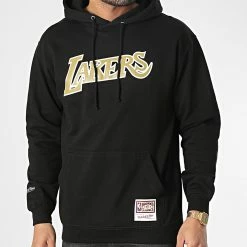 Sortie ⌛ Sweat Capuche Los Angeles Lakers Noir de Mitchell and Ness 😉 -Schott NYC Soldes mitchell and ness 348471 HDSSINTL1054 LAL BLCK 20221124T143422 03